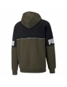 Felpa con Cappuccio Uomo Puma Power Colorblock Verde Nero da Puma, Uomo - Ref: S6465071, Precio: 37,10 €, Descuento: %