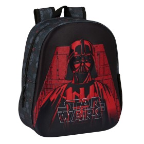 Sac à dos enfant 3D Star Wars Noir 27 x 33 x 10 cm de Star Wars, Sacs à dos enfant - Réf : S4309356, Prix : 9,43 €, Remise : %