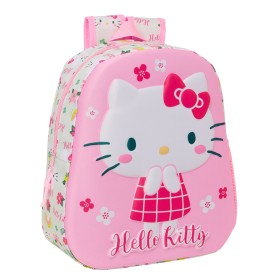 Kinderrucksack 3D Hello Kitty grün Rosa 27 x 33 x 10 cm von Hello Kitty, Kinderrucksäcke - Ref: S4309360, Preis: 10,47 €, Rab...