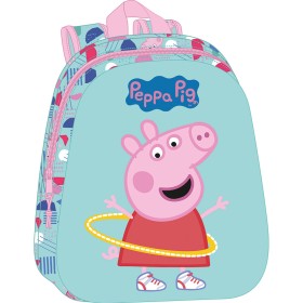 Mochila Escolar Peppa Pig Verde Cor de Rosa 27 x 33 x 10 cm de Peppa Pig, Mochilas infantis - Ref: S4309363, Preço: 10,47 €, ...