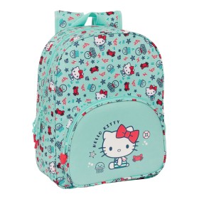 Mochila Escolar Hello Kitty Sea lovers Turquesa 26 x 34 x 11 cm de Hello Kitty, Mochilas infantis - Ref: S4309378, Preço: 13,...