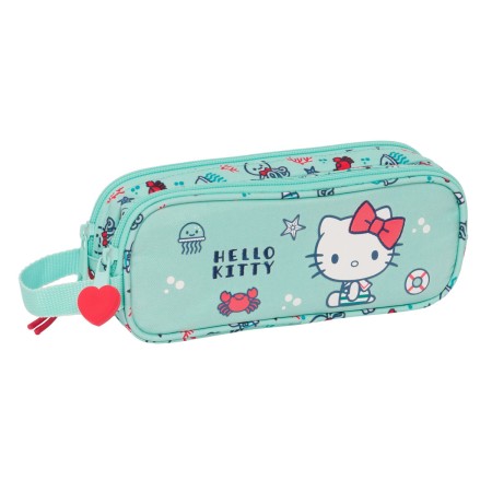 Double Carry-all Hello Kitty Sea lovers Turquoise 21 x 8 x 6 cm | Tienda24 - Global Online Shop Tienda24.eu