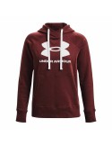 Sudadera con Capucha Mujer Under Armour Rival Fleece Granate | Tienda24 Tienda24.eu