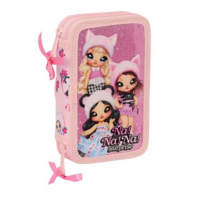 Zweifaches Mehrzweck-Etui Na!Na!Na! Surprise Sparkles Rosa (21 x 8 x 6 cm) | Tienda24 - Global Online Shop Tienda24.eu