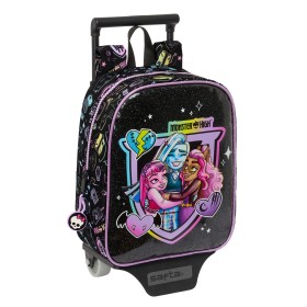 Cartable à roulettes Monster High Noir 22 x 27 x 10 cm de Monster High, Sacs à dos enfant - Réf : S4309454, Prix : 11,52 €, R...