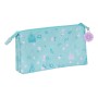 Dreifaches Mehrzweck-Etui Frozen Hello spring Hellblau 22 x 12 x 3 cm von Frozen, Federmäppchen - Ref: S4309477, Preis: 10,26...