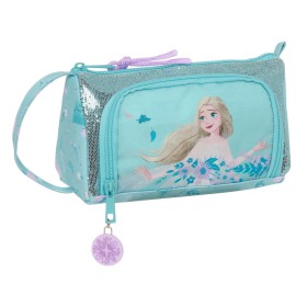 School Case with Accessories Frozen Hello spring Light Blue 20 x 11 x 8.5 cm (32 Pieces) by Frozen, Pencil cases - Ref: S4309...