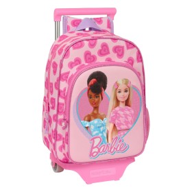 School Rucksack with Wheels Barbie Love Pink 26 x 34 x 11 cm by Barbie, Children's Backpacks - Ref: S4309500, Price: 21,80 €,...