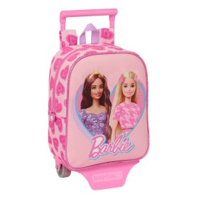 School Rucksack with Wheels Barbie Love Pink 22 x 27 x 10 cm by Barbie, Children's Backpacks - Ref: S4309506, Price: 17,06 €,...