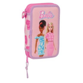 Double Pencil Case Barbie Love Pink 12.5 x 19.5 x 4 cm 28 Pieces by Barbie, Pencil cases - Ref: S4309511, Price: 10,18 €, Dis...