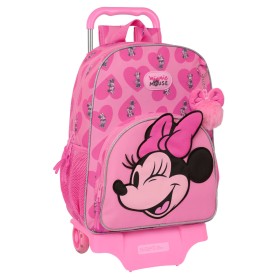 Schulrucksack mit Rädern Minnie Mouse Loving Rosa 33 x 42 x 14 cm von Minnie Mouse, Kinderrucksäcke - Ref: S4309515, Preis: 2...