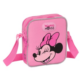 Shoulder Bag Minnie Mouse Loving Pink 16 x 18 x 4 cm by Minnie Mouse, Girls' - Ref: S4309518, Price: 6,73 €, Discount: %