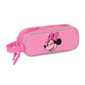 Double Carry-all Minnie Mouse Loving Pink 21 x 8 x 6 cm by Minnie Mouse, Pencil cases - Ref: S4309524, Price: 5,60 €, Discoun...