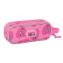 Double Carry-all Minnie Mouse Loving Pink 21 x 8 x 6 cm by Minnie Mouse, Pencil cases - Ref: S4309524, Price: 6,70 €, Discoun...