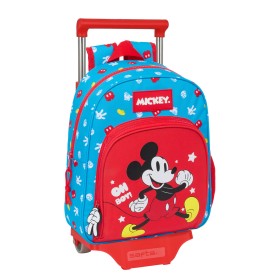 School Rucksack with Wheels Mickey Mouse Clubhouse Fantastic Blue Red 28 x 34 x 10 cm by Mickey Mouse Clubhouse, Children's B...