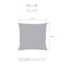 Cushion cover Eysa LEVANTE Grey 45 x 45 cm Squared by Eysa, Cushion Covers - Ref: D1607987, Price: 7,41 €, Discount: %