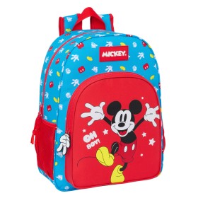 Mochila Escolar Mickey Mouse Clubhouse Fantastic Azul Vermelho 33 x 42 x 14 cm de Mickey Mouse Clubhouse, Mochilas infantis -...