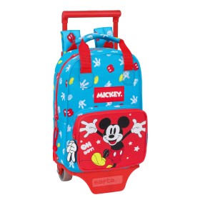 School Rucksack with Wheels Mickey Mouse Clubhouse Fantastic Blue Red 20 x 28 x 8 cm by Mickey Mouse Clubhouse, Children's Ba...