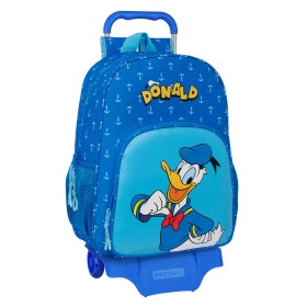 School Rucksack with Wheels Donald Blue 33 x 42 x 14 cm by Donald, Children's Backpacks - Ref: S4309567, Price: 49,82 €, Disc...