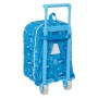 School Rucksack with Wheels Los Pitufos Blue Sky blue 22 x 27 x 10 cm by Los Pitufos, Children's Backpacks - Ref: S4309576, P...