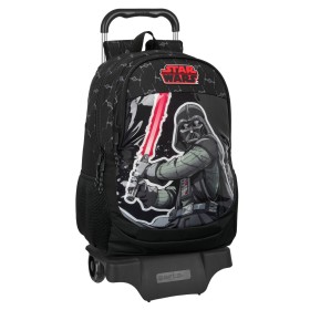 Schulrucksack mit Rädern Star Wars The fighter Schwarz 32 x 44 x 16 cm von Star Wars, Kinderrucksäcke - Ref: S4309655, Preis:...