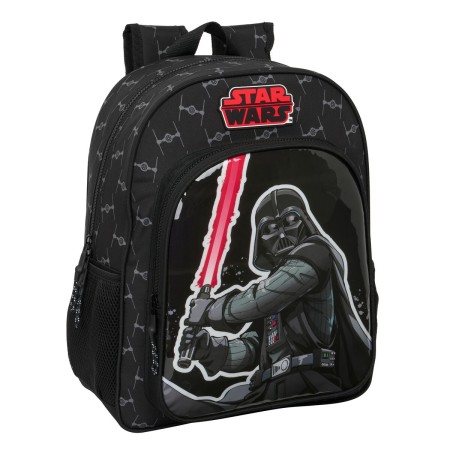 Schulrucksack Star Wars The fighter Schwarz 32 X 38 X 12 cm von Star Wars, Kinderrucksäcke - Ref: S4309659, Preis: 15,61 €, R...