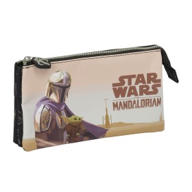 Trousse Fourre-Tout Double The Mandalorian This is the way Noir 22 x 12 x 3 cm de The Mandalorian, Trousses - Réf : S4309678,...