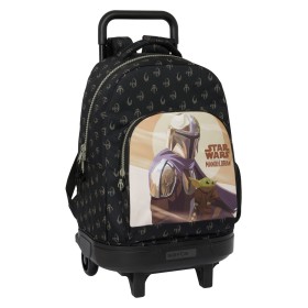 School Rucksack with Wheels The Mandalorian This is the way Black 33 X 45 X 22 cm by The Mandalorian, Children's Backpacks - ...