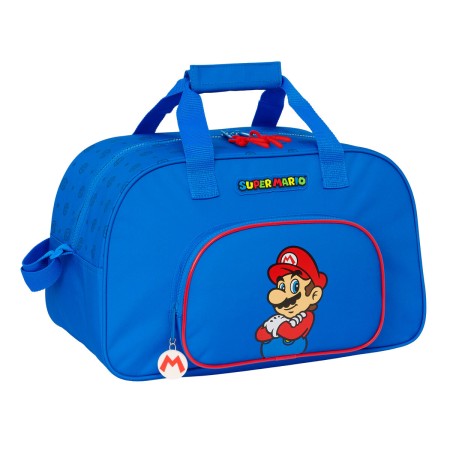 Sporttasche Super Mario Play Blau Rot 40 x 24 x 23 cm von Super Mario, Kindertaschen - Ref: S4309699, Preis: 14,93 €, Rabatt: %