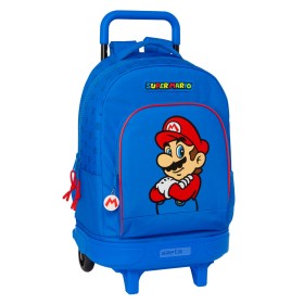 Cartable à roulettes Super Mario Play Bleu Rouge 33 X 45 X 22 cm de Super Mario, Sacs à dos enfant - Réf : S4309715, Prix : 3...