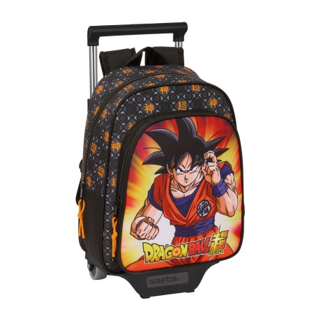 School Rucksack with Wheels Dragon Ball Black 27 x 33 x 10 cm by Dragon Ball, Children's Backpacks - Ref: S4309723, Price: 42...