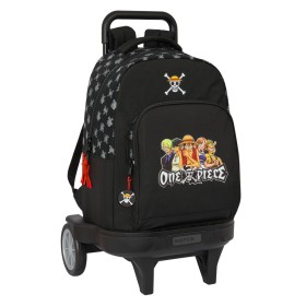 Schulrucksack mit Rädern One Piece Schwarz 33 x 45 x 22 cm von One Piece, Kinderrucksäcke - Ref: S4309737, Preis: 64,14 €, Ra...