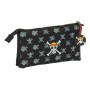 Portatodo Triple One Piece Negro 22 x 12 x 3 cm de One Piece, Estuches - Ref: S4309740, Precio: 11,62 €, Descuento: %