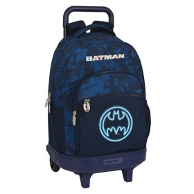 Mochila Escolar com Rodas Batman Legendary Azul Marinho 33 X 45 X 22 cm de Batman, Mochilas infantis - Ref: S4309775, Preço: ...