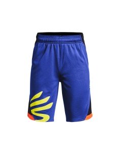 Calções de Desporto Infantis Under Armour Curry Splash Basquetebol Azul de Under Armour, Menino - Ref: S6465283, Precio: 35,8...