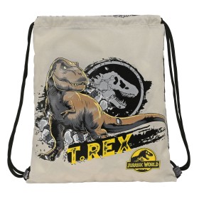 Rucksacktasche mit Bändern Jurassic World Warning Grau 35 x 40 x 1 cm von Jurassic World, Schulranzen - Ref: S4309799, Preis:...