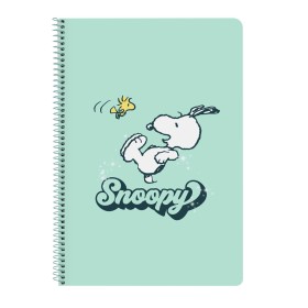 Notebook Snoopy Groovy Green A4 80 Sheets by Snoopy, Exercise notebooks - Ref: S4309840, Price: 4,15 €, Discount: %