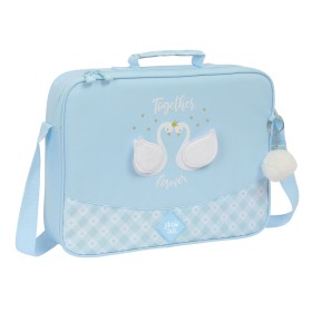 Pasta Escolar Glow Lab Cisnes Azul Claro 38 x 28 x 6 cm de Glow Lab, Mochilas infantis - Ref: S4309888, Preço: 8,77 €, Descon...