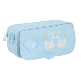 Triple Carry-all Glow Lab Cisnes Light Blue 21,5 x 10 x 8 cm by Glow Lab, Pencil cases - Ref: S4309894, Price: 14,33 €, Disco...