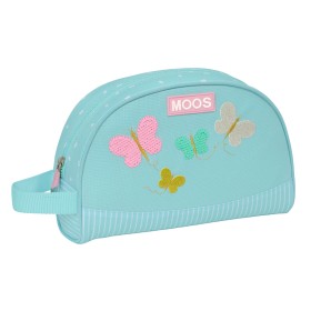 School Toilet Bag Moos Butterflies Light Blue 28 x 18 x 10 cm by Moos, Cosmetic Cases - Ref: S4309909, Price: 14,87 €, Discou...