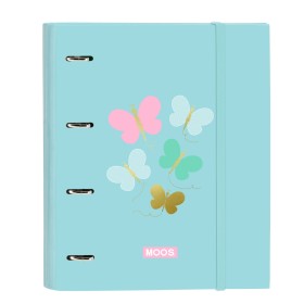 Ring binder Moos Butterflies Blue 27 x 32 x 3.5 cm by Moos, Filing cabinets - Ref: S4309914, Price: 7,26 €, Discount: %