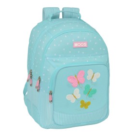 Cartable Moos Butterflies Bleu 32 x 42 x 15 cm de Moos, Sacs à dos enfant - Réf : S4309918, Prix : 22,86 €, Remise : %