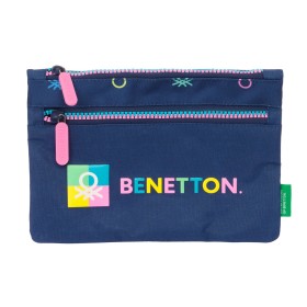 Astuccio Scuola Benetton Cool Blu Marino 23 x 16 x 3 cm di Benetton, Porta penne - Rif: S4309949, Prezzo: 7,37 €, Sconto: %