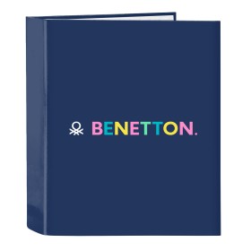 Carpeta de anillas Benetton Cool Azul marino A4 27 x 33 x 6 cm de Benetton, Archivadores - Ref: S4309965, Precio: 5,72 €, Des...