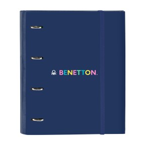 Ring binder Benetton Cool Navy Blue 27 x 32 x 3.5 cm by Benetton, Filing cabinets - Ref: S4309966, Price: 9,09 €, Discount: %