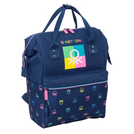 Mochila para Portátil Benetton Cool Azul marino 27 x 40 x 19 cm de Benetton, Bolsas y fundas para portátiles y netbooks - Ref...