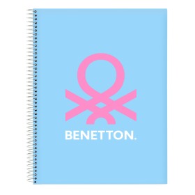 Carnet Benetton Spring Bleu ciel A4 120 Volets de Benetton, Cahiers - Réf : S4309986, Prix : 6,62 €, Remise : %