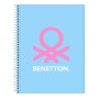 Carnet Benetton Spring Bleu ciel A4 120 Volets de Benetton, Cahiers - Réf : S4309986, Prix : 6,62 €, Remise : %