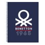 Notebook Benetton Varsity Grey Navy Blue A4 120 Sheets by Benetton, Exercise notebooks - Ref: S4310016, Price: 6,62 €, Discou...