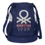 Mochila saco infantil Benetton Varsity Cinzento Azul Marinho 35 x 40 x 1 cm de Benetton, Sacos escolares - Ref: S4310019, Pre...